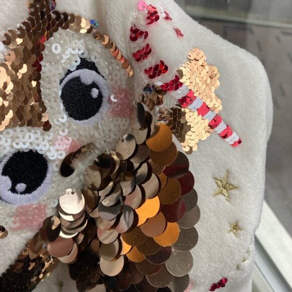 Girls HM Sweater 8-10 White Gold - Picture 4 of 4